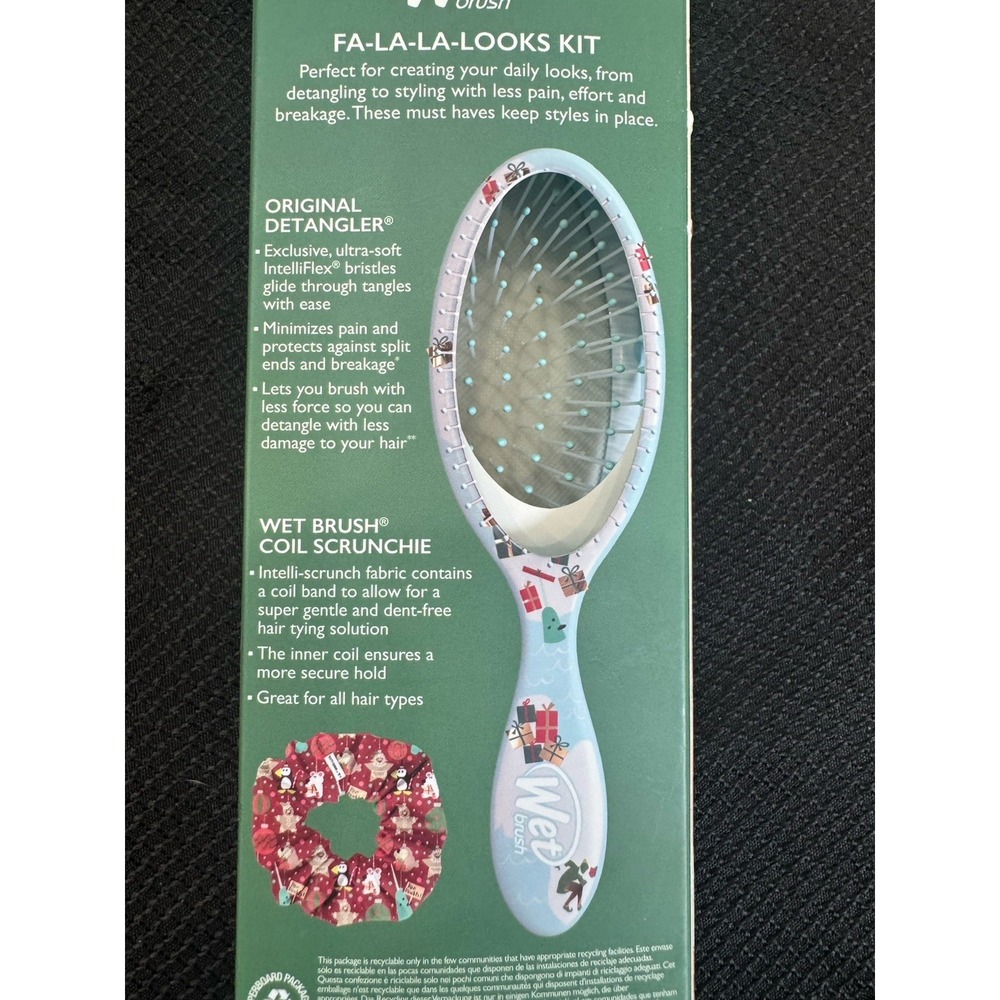 Wet Brush Christmas Cheer Elf  Brush & Scrunchie Duo New‎ - Picture 2 of 10
